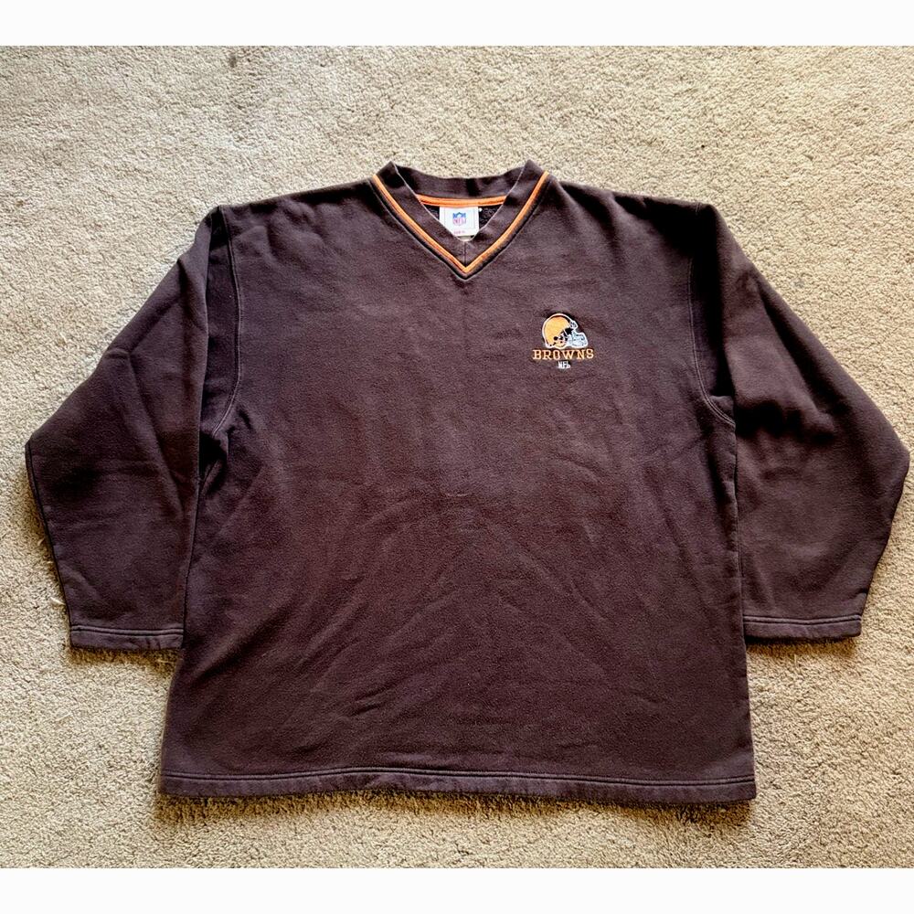 Vintage Cleveland Browns Sweatshirt Mens XL Embroidered Logo